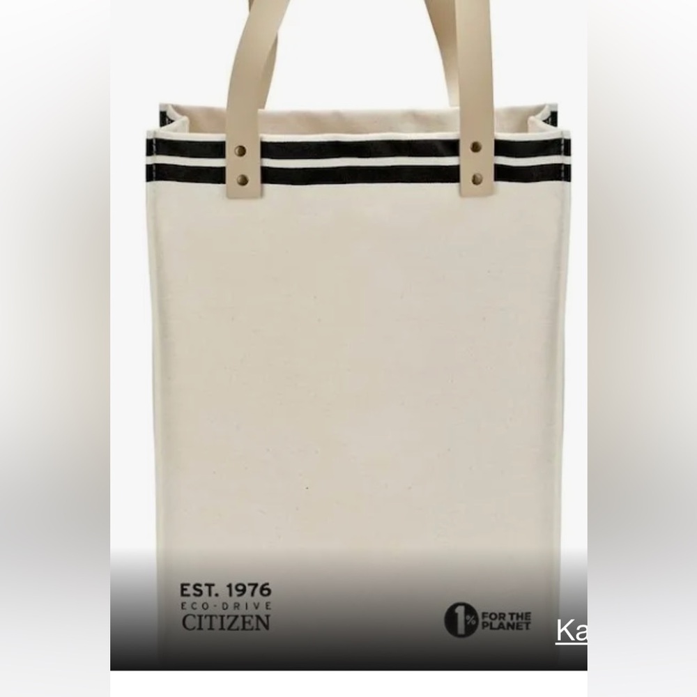 Citizen 1 for the planet canvas bag.